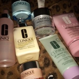 Clinique facial products for women also bare minerals peeling mask.